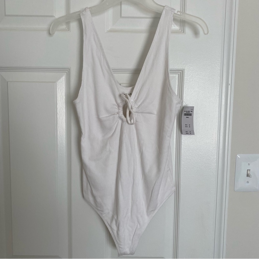 A&F white bodysuit new with tags